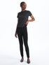 LC Waikiki Women's Extra Narrow Fit Plain Tights with Elastic Waist